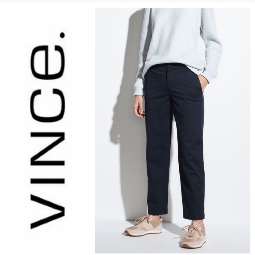 Vince Washed Stretch-Cotton Pant Size 6